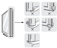 LG 49UH668V - Lifting and moving the TV - 2