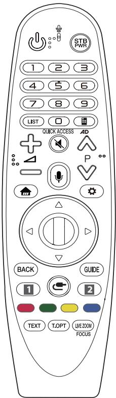 LG OLED65C8 - Utilisation de la télécommande magic - 1