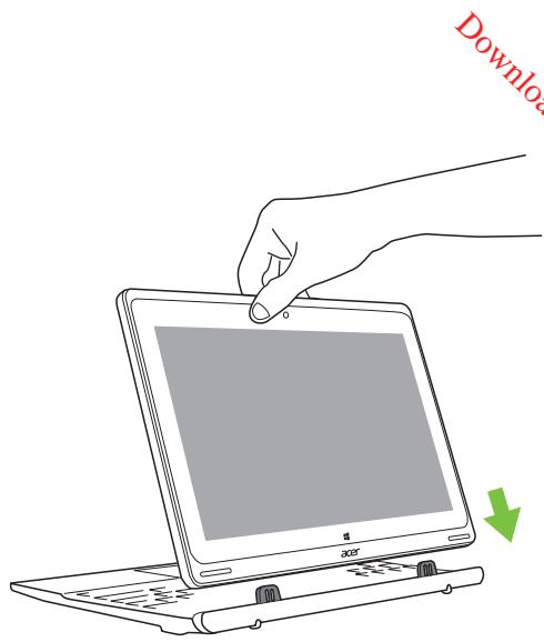 ACER ASPIRE SWITCH 10 SW5-012-1438 - Fixer et détacher le clavier - 3