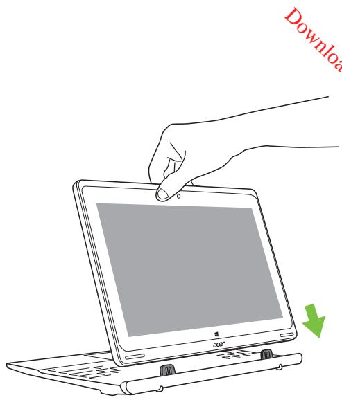 ACER ASPIRE SWITCH 10 SW5-012-14BM - Fixer et détacher le clavier - 3