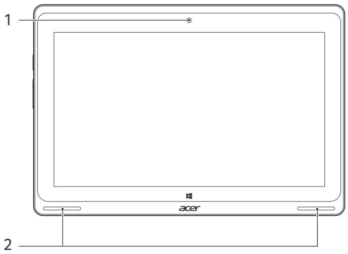 ACER ASPIRE SWITCH 10 SW5-012-14BM - Vue frontale - 1