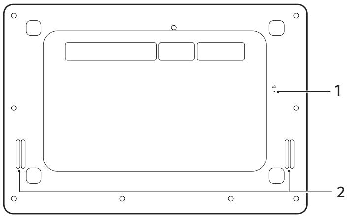 ACER SWITCH ALPHA 12 - Vue de la base - 1