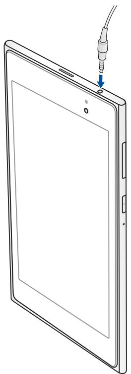 ASUS ME572C-1G012A - Connecting the audio jack - 1