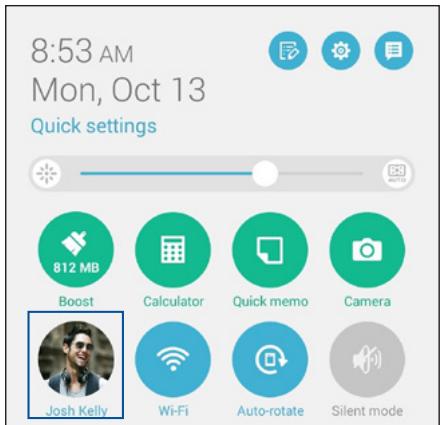 ASUS ME572C-1G012A - Setting up your profile - 1