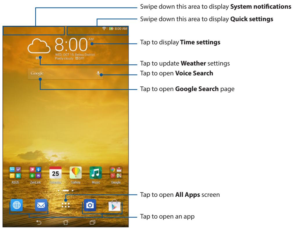 ASUS ME572C-1G012A - Home screen - 1