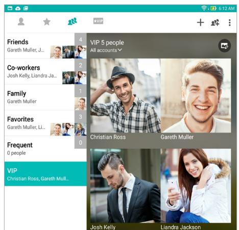ASUS ZENPAD 10 Z300C-1B045A - Set up your VIP from the Groups screen - 1