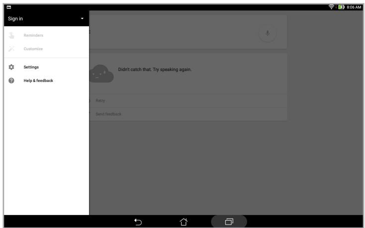 ASUS ZENPAD 10 Z300C-1B045A - Customizing voice search results from the Tablet search group - 1