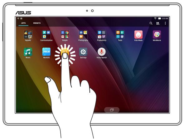 ASUS ZENPAD 10 Z300C-1B045A - Launching apps or selecting items - 1