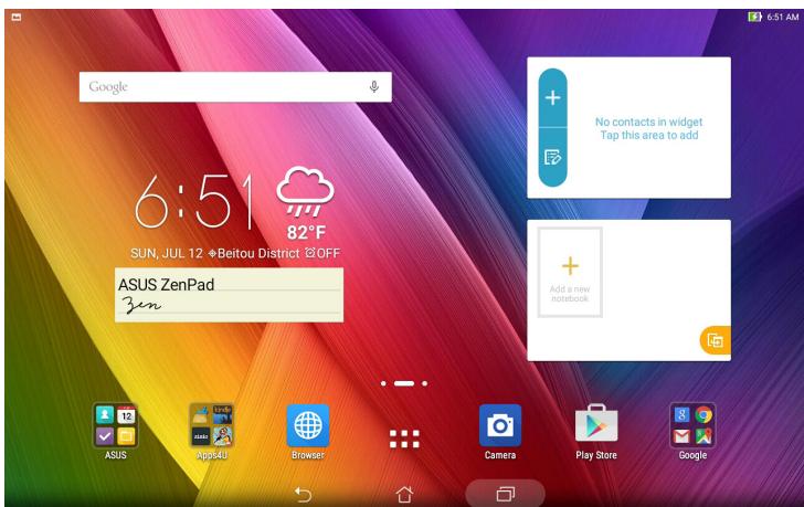 ASUS ZENPAD 10 Z300C-1B045A - Creating a sticky note - 1