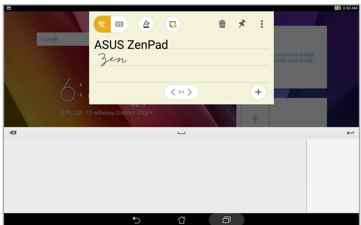 ASUS ZENPAD 10 Z300C-1B045A - Quick Memo - 1