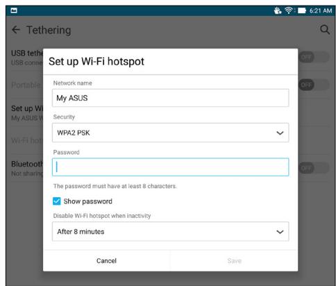 ASUS ZENPAD 10 Z300C-1B045A - Wi-Fi Hotspot - 1