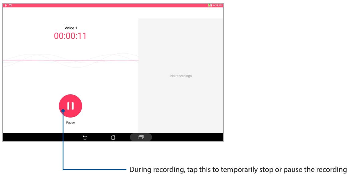 ASUS ZENPAD 10 Z300C-1B045A - Launching Sound Recorder - 2