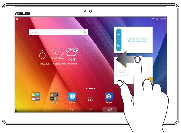 ASUS ZENPAD 10 Z300C-1B045A - Moving through pages or screens - 1