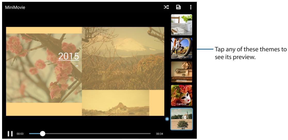 ASUS ZENPAD 10 Z300C-1B045A - Using MiniMovie - 3