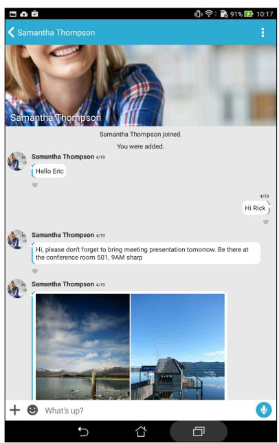 ASUS ZENPAD 10 Z300C-1B045A - Using Omlet chat - 1