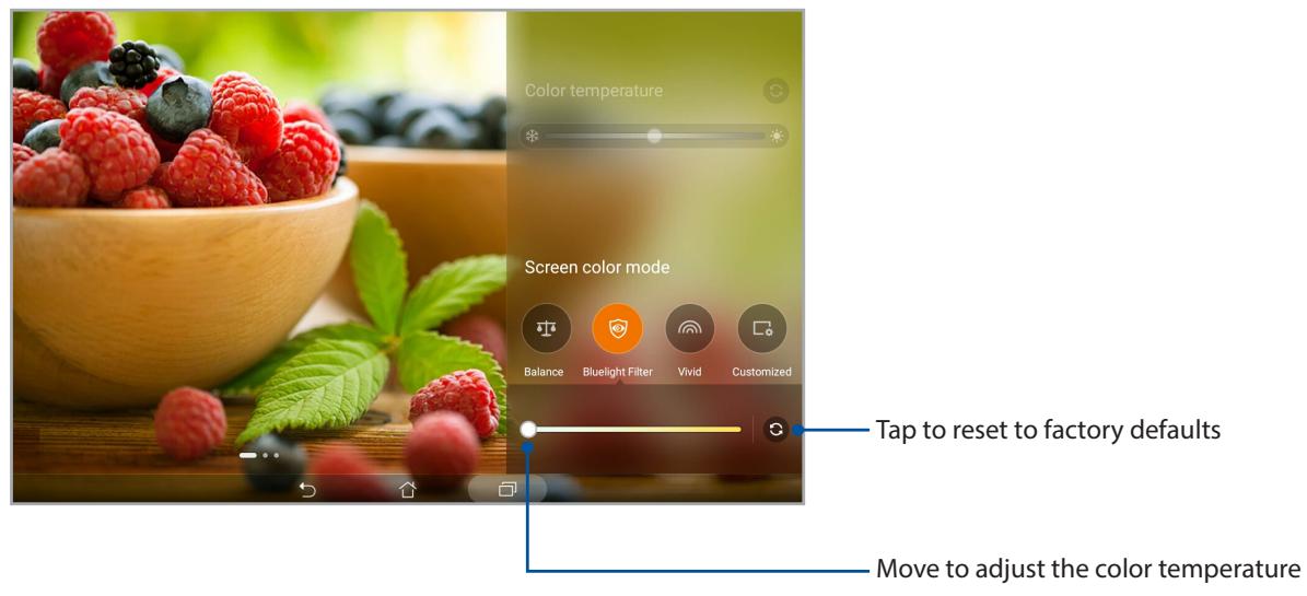 ASUS ZENPAD 10 Z300C-1B045A - Bluelight Filter mode - 1