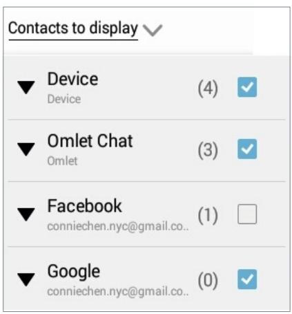 ASUS ZENPAD S 8.0 Z580CA-1A043A - Viewing your Omlet contacts from Contacts app - 1