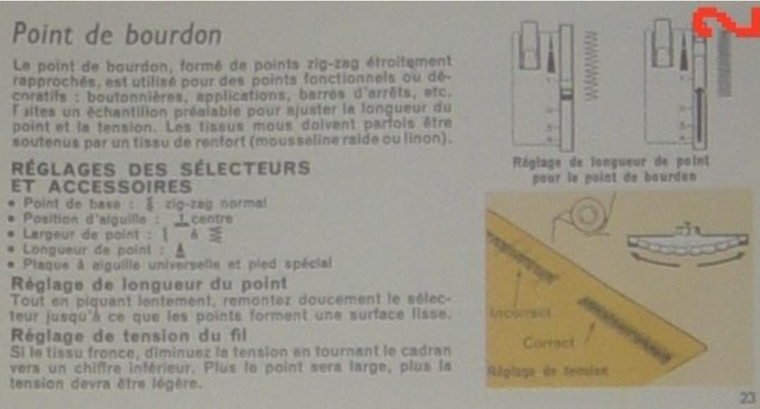 SINGER STARLET - Pour obtenir un point zig-zag - 3
