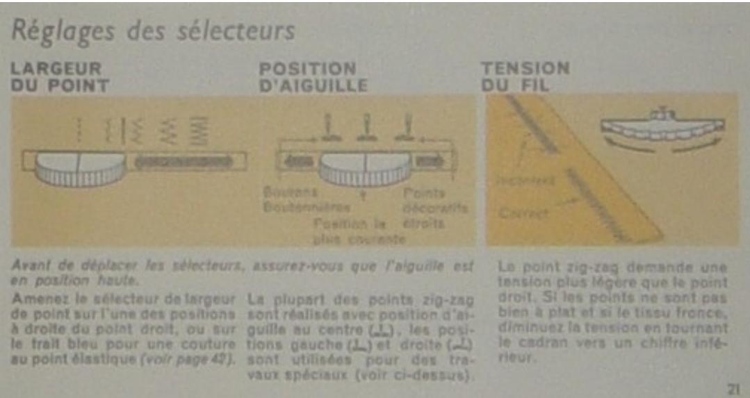 SINGER STARLET - Pour obtenir un point zig-zag - 1