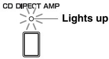 YAMAHA AS500 - Using the CD DIRECT AMP switch - 1