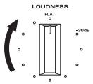 YAMAHA AS500 - Ajuste el control LOUDNESS en la posicion FLAT. - 1