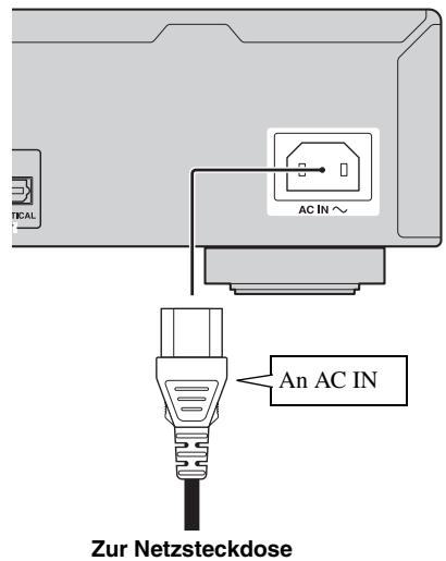 YAMAHA BD-A1010 - Netzkabel anschließen - 1