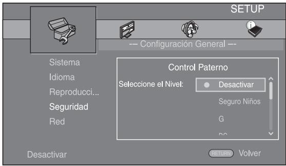YAMAHA BD-A1010 - Muestre la pantalla de menu SETUP. - 4