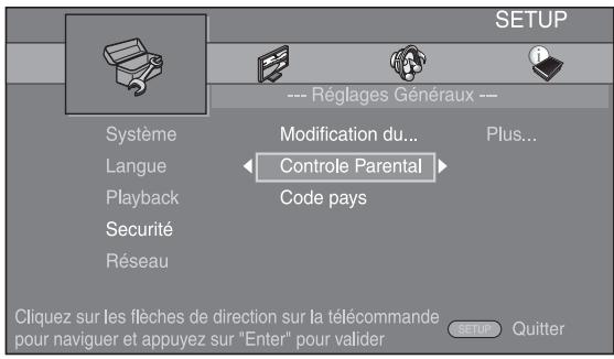 YAMAHA BD-A1010 - Sélectionnez une option de menu. - 1