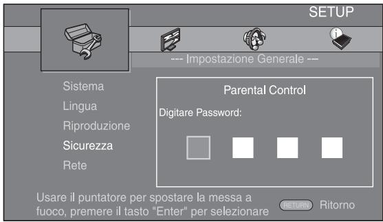 YAMAHA BD-A1010 - Immettere la password. - 1