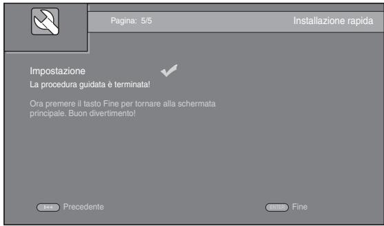 YAMAHA BD-A1020 - Impostazione con Initial Wizard/ Installazione rapida - 5