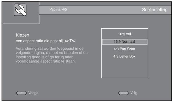 YAMAHA BD-A1020 - Instellingen doorvoeren met Initiele Wizard/Snelinstelling - 4
