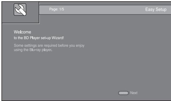 YAMAHA BD-A1020 - Impostazione con Initial Wizard/ Installazione rapida - 1