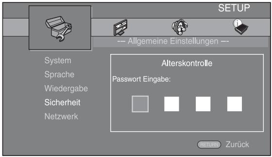 YAMAHA BD-S473 - Geben Sie das Password ein. - 1