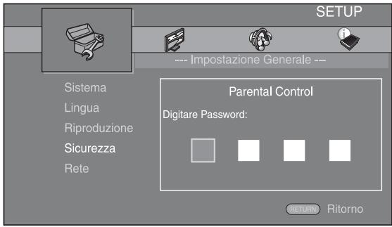 YAMAHA BD-S473 - Immettere la password. - 1
