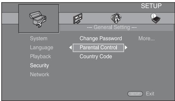 YAMAHA BD-S473 - Select a menu item. - 1