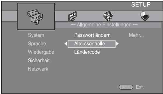 YAMAHA BD-S473 - Wahlen Sie einen Menüpunkt aus. - 1