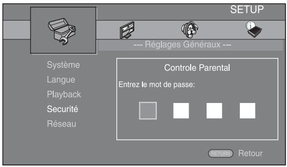 YAMAHA BD-S473 - Entrez un mot de passe. - 1