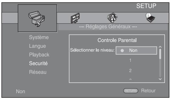 YAMAHA BDS473 - Sélectionnez le réglage voulu. - 1