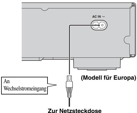 YAMAHA BDS673 - Netzkabel anschließen - 1