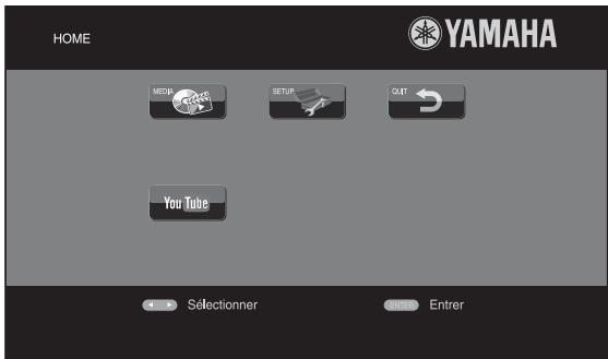 YAMAHA BDS673 - Lecture de vidéos sur youtube™ - 1