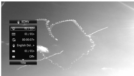 YAMAHA BD-S677 - On Screen menu - 1