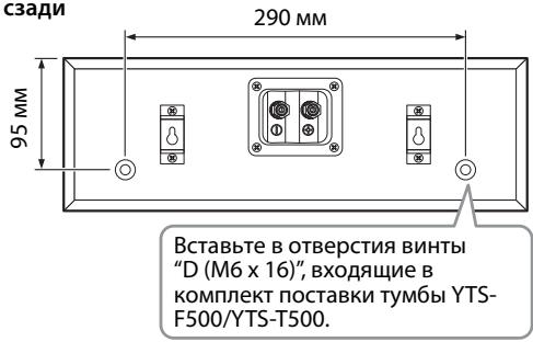 YAMAHA NS-PA120 - ■ Установка центральной колонки на тумбу для телевизора Yamaha YTS-F500/YTS-T500 - 1