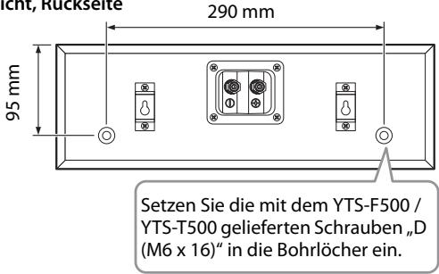 YAMAHA NS-PA120 - ■ Montage des Center-Lautsprechers an den Yamaha TV-Racks YTS-F500 und YTS-T500 - 1