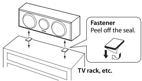 YAMAHA NS-PA120 - Installing the center speaker - 1