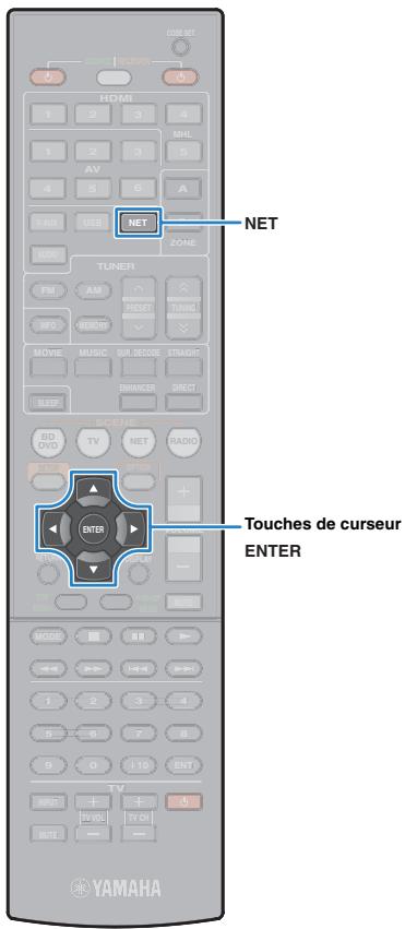 YAMAHA RX-V575 - Utilisez les touches de curseur ( / ) pour sélectionner un réglage. - 1