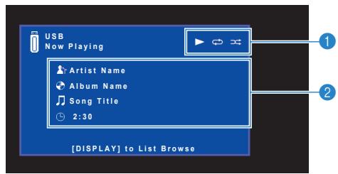 YAMAHA RX-V575 - Menu d'opération - 2