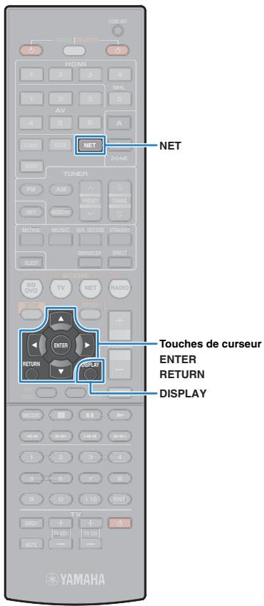 YAMAHA RX-V575 - Utilisez les touches de curseur ( / ) pour sélectionner un réglage. - 1