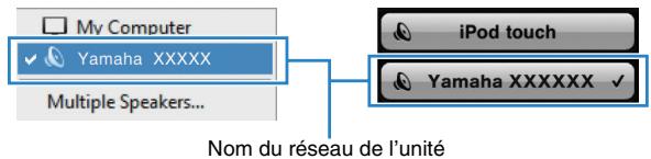 YAMAHA RX-V575 - Lecture de contenus musicaux issus d'itunes ou d'un ipod - 4