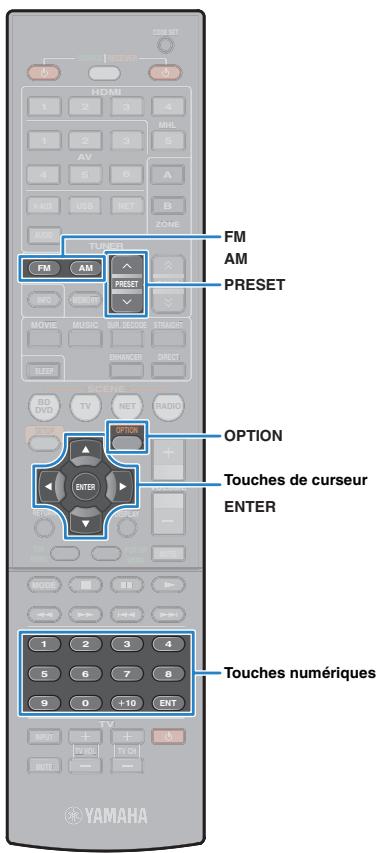 YAMAHA RX-V575 - Enregistrement manuel d'une station de radio - 4