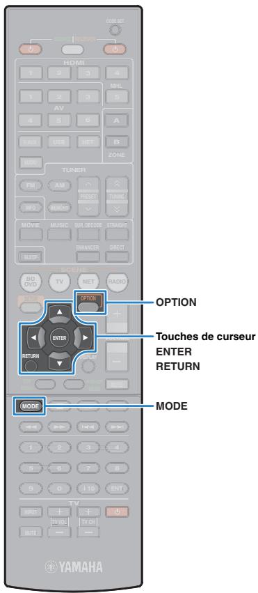 YAMAHA RX-V575 - Utilisation de l'ipod ou de la télécommande pour démarrer la lecture. - 1